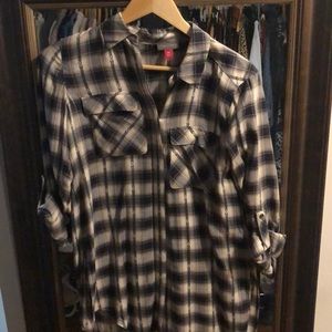 Long flannel shirt
